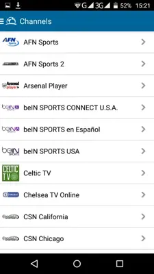 Soccer TV Live android App screenshot 1